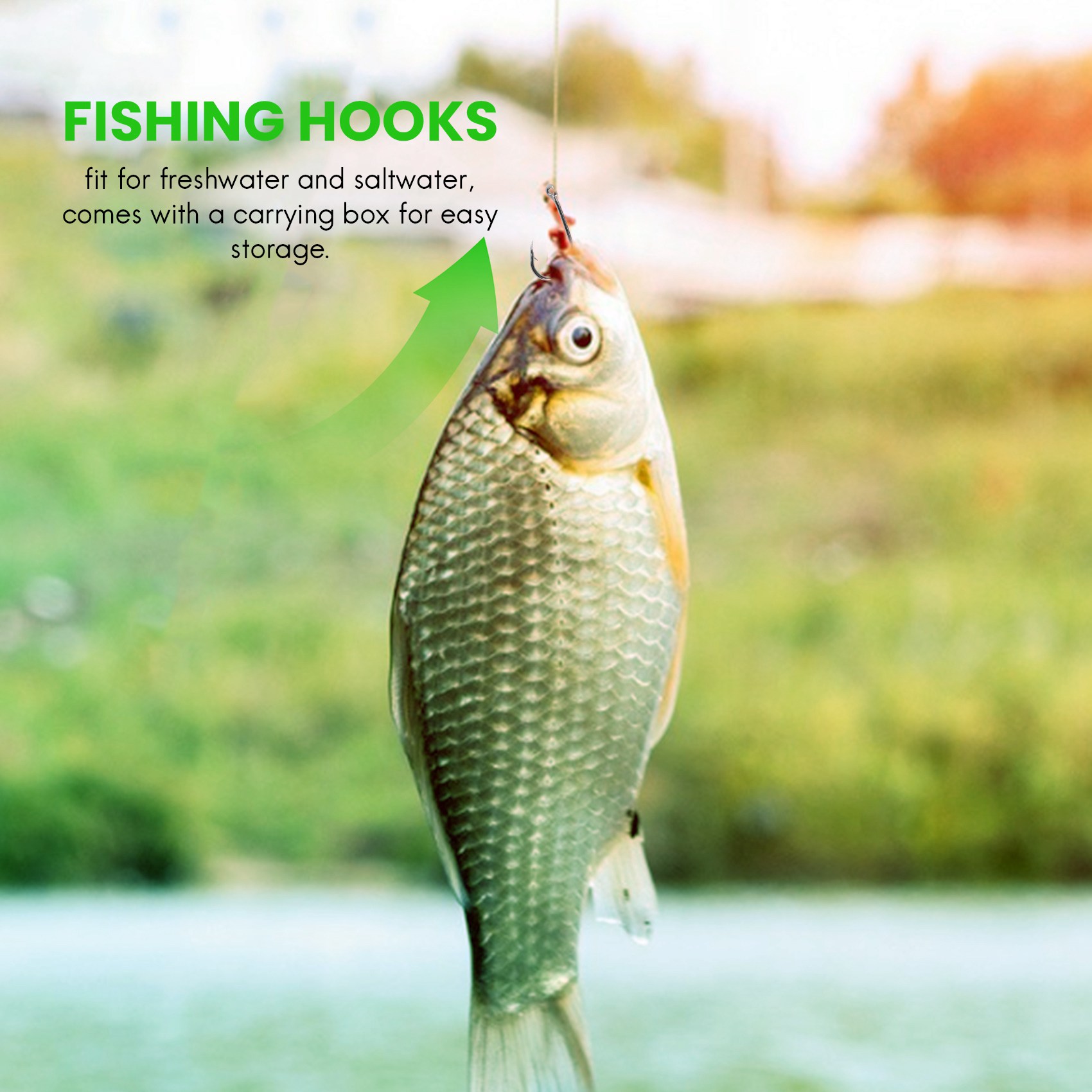 Fishing Hook Size - Nuovo arrivo 500 pezzi/set di dimensioni