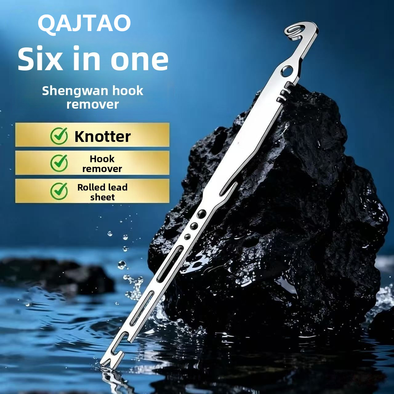 Fishing Hook Sharpener - QAJTAO, set da 4 pezzi, strumento